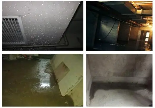 地下室和地下车库潮湿的现场照片案例
